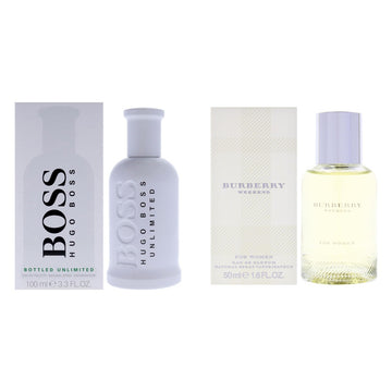 Hugo Boss Bottled Unlimited + Burberry Weekend His and Hers Bundle