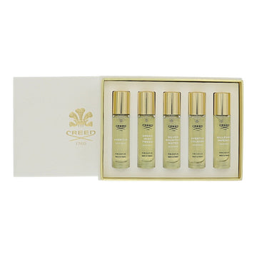 Creed Mini Set by Creed for Men - 5 Piece EDP Set For Men: 0.33 oz Aventus Spray, 0.33 oz Green Irish Tweed Spray, 0.33 oz Silver Mountain Water Spray, 0.33 oz ImperialSpray, 0.33 oz Aventus Cologne Spray