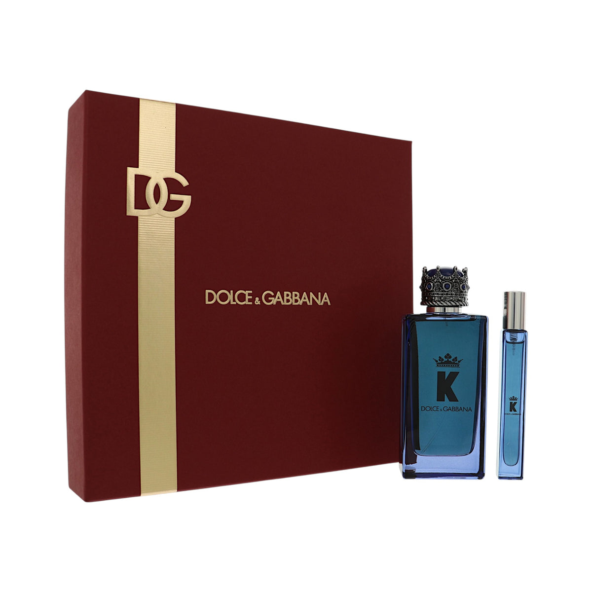 K Intense by Dolce And Gabbana for Men - 2 Piece Gift Set For Men - 3.3 oz EDP Spray, 0.33 oz EDP