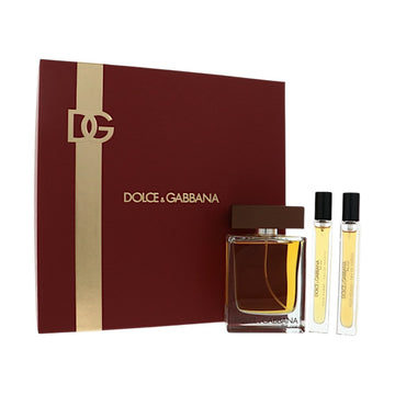D & G The One by Dolce And Gabbana for Men - 3 Piece Set For Men: 3.3 oz EDT Spray, 0.33 oz EDP Spray, 0.33 oz EDT Spray