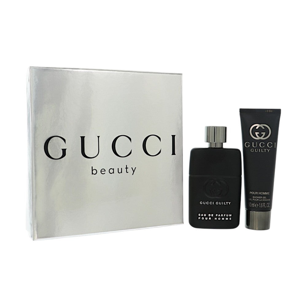 Gucci Guilty by Gucci for Men - 2 Piece Gift Set For Men - 1.6 oz Parfum, 1.7 oz Shower Gel