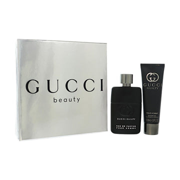 Gucci Guilty by Gucci for Men - 2 Piece Gift Set For Men - 1.6 oz Parfum, 1.7 oz Shower Gel