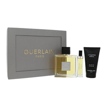 Guerlain Lhomme Ideal by Guerlain for Men - 3 Piece Set For Men: 3.3 oz EDT Spray, 0.3 oz EDT Spray, 2.5 oz Shower Gel