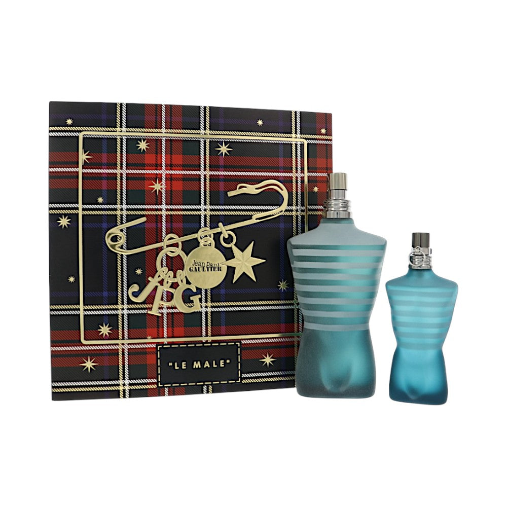 Le Male by Jean Paul Gaultier for Men - 2 Piece Set For Men: 4.2 oz EDT Spray, 1.4 oz EDT Spray