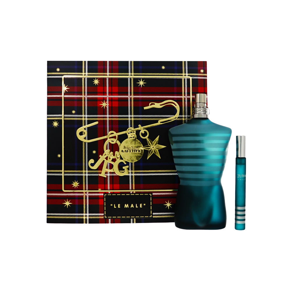 Le Male by Jean Paul Gaultier for Men - 2 Piece Set For Men: 6.8 oz EDT Spray, 0.34 oz EDT Spray
