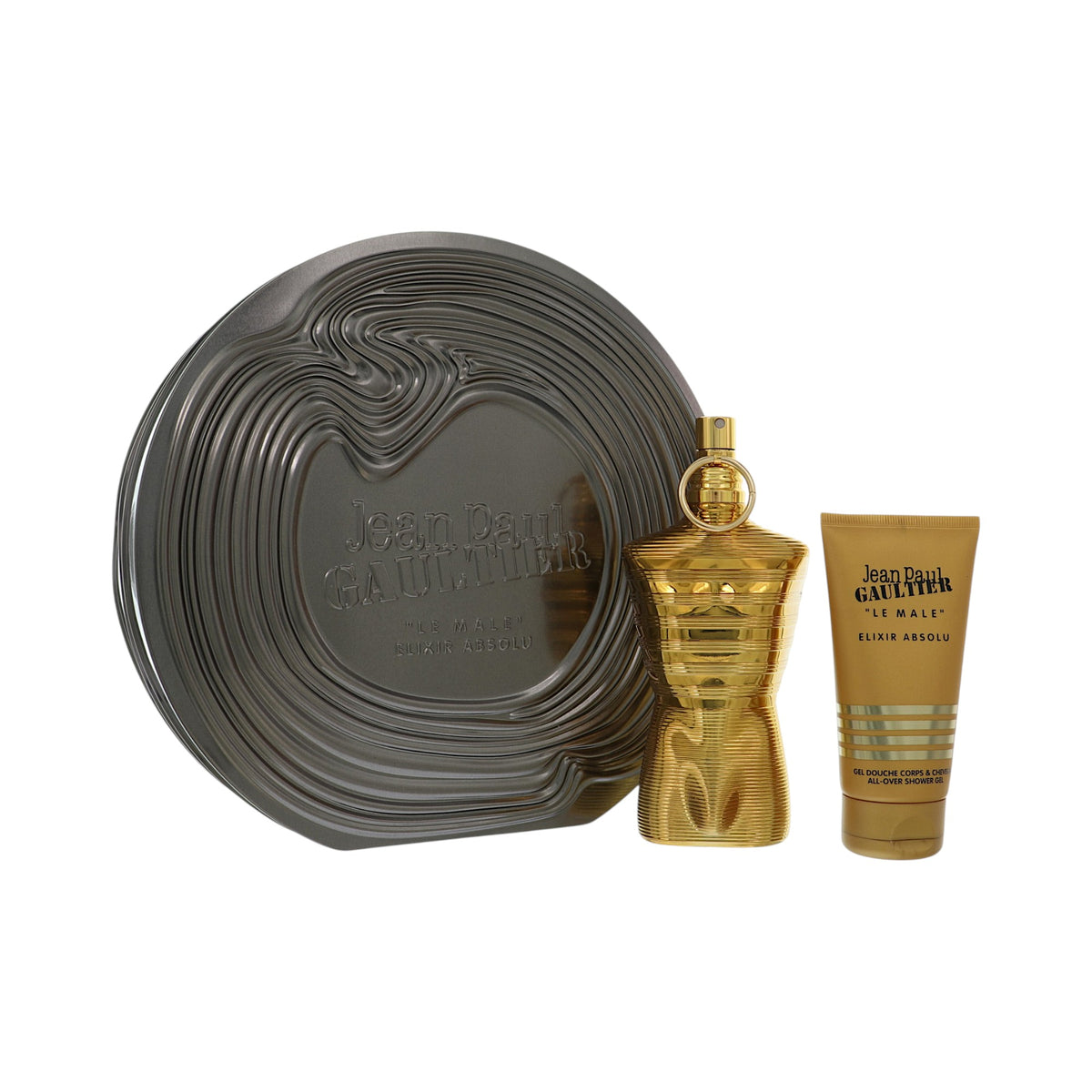 Elixir Absolu by Jean Paul Gaultier for Men - 2 Piece Gift Set For Men - 4.2 oz Parfum Spray, 2.5 oz Shower Gel