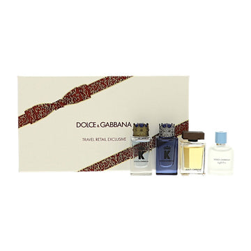 Dandg by Dolce And Gabbana for Men - 4 Piece Gift Set For Men - 0.17 oz K Edt, 0.17 oz K Edp, 0.17 oz The One Edt, 0.17 oz Light Blue EDT