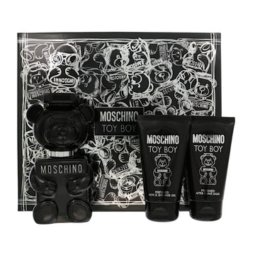 Moschino Toy Boy by Moschino for Men - 3 Piece Set For Men: 1.7 oz EDP Spray, 1.7 oz Bath and Shower Gel, 1.7 oz After Shave Balm