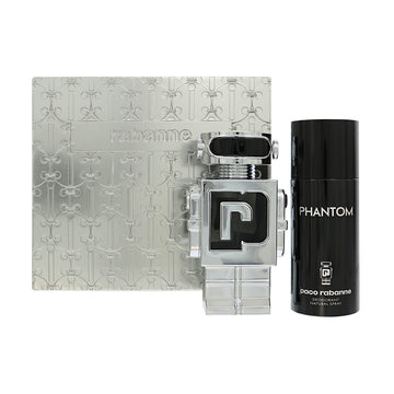 Paco Rabanne Phantom by Paco Rabanne for Men - 2 Piece Set For Men: 3.4 oz EDT Spray, 5.1 oz Deodorant Spray