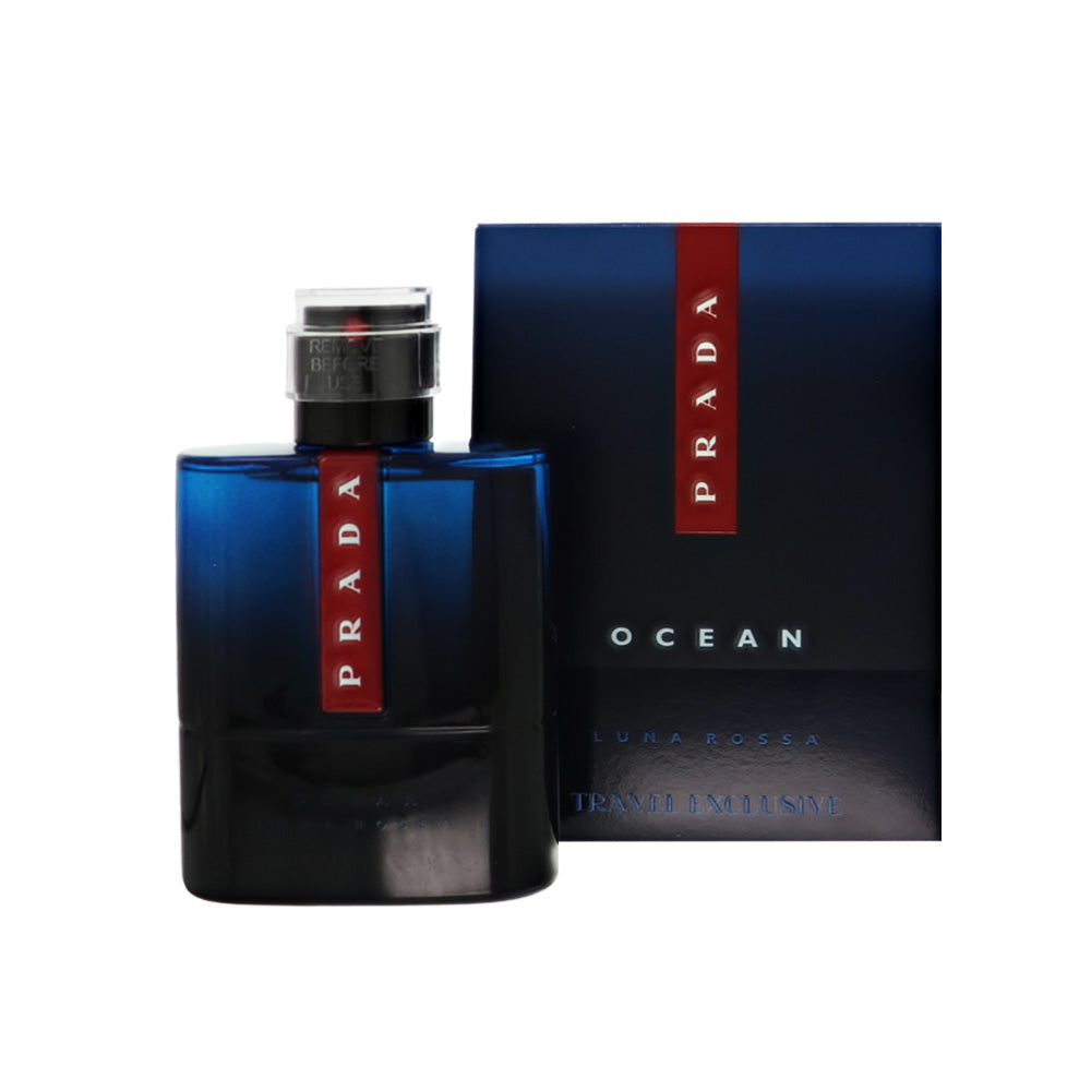 Luna Rossa Ocean by Prada for Men - 2 Piece Set For Men: 3.3 oz EDT Refillable Spray, 0.33 oz EDT Refillable Spray