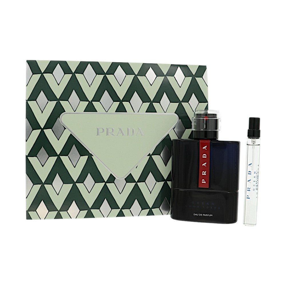 Prada Luna Rossa Ocean by Prada for Men - 2 Piece Gift Set For Men - 3.3 oz EDP Spray, 0.33 oz EDP Spray