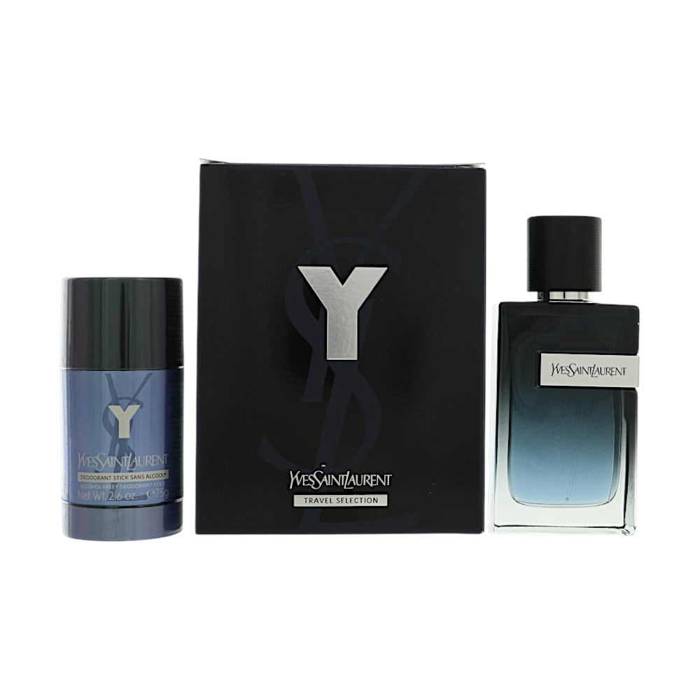 Y by Yves Saint Laurent for Men - 2 Piece Set For Men: 3.3 oz EDP Spray, 2.6 oz Stick Deodorant