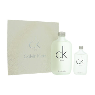 Ck One by Calvin Klein for Unisex - 2 Piece Gift Set For Unisex - 6.7 oz EDT Spray, 1.6 oz EDT Spray