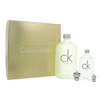Ck One by Calvin Klein for Unisex - 2 Piece Gift Set For Unisex - 6.7 oz EDT Spray, 1.6 oz EDT Spray