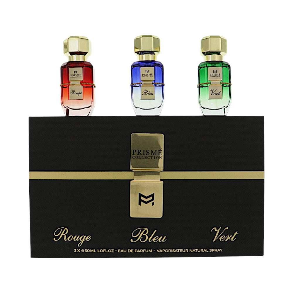 Prisme Collection by Patek Maison for Unisex - 3 Piece Set For Unisex: 1 oz Rouge EDP Spray, 1 oz Bleu EDP Spray, 1 oz Vert EDP Spray