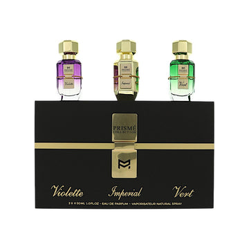 Prisme Collection by Patek Maison for Unisex - 3 Piece Set For Unisex: 1 oz Violette EDP Spray, 1 oz Imperial EDP Spray, 1 oz Vert EDP Spray