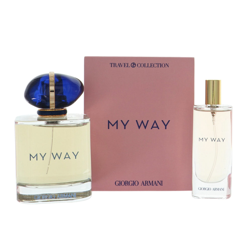 Armani My Way by Giorgio Armani for Women - 2 Piece Gift Set - 3.0 oz EDP Spray ,0.5 oz EDP Spray