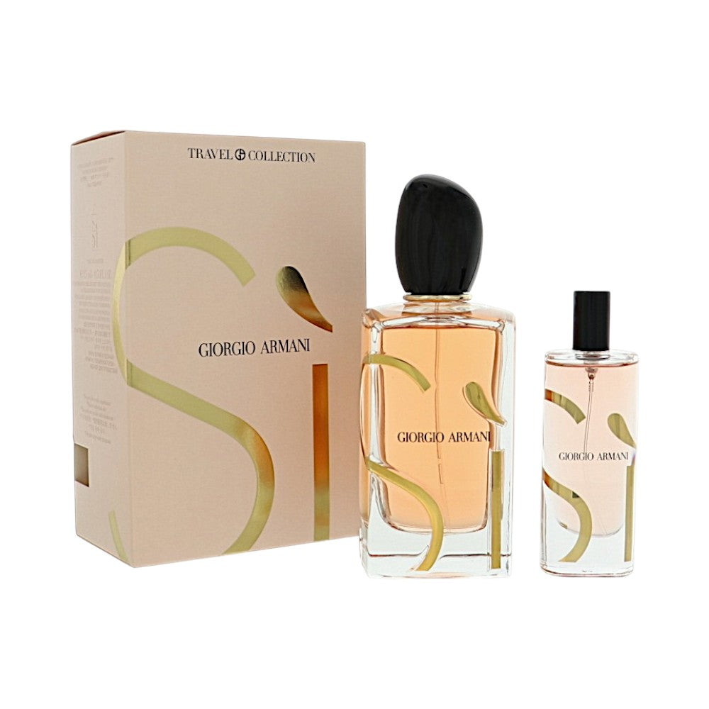 Armani Si by Giorgio Armani for Women - 2 Piece Set For Women: 3.4 oz EDP Spray, 0.5 oz EDP Spray
