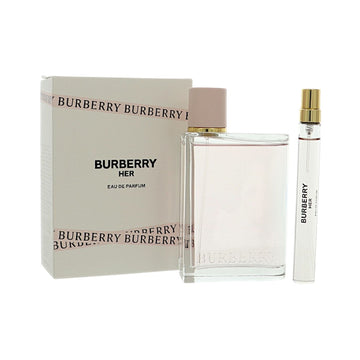 Burberry Her by Burberry for Women - 2 Piece Gift Set For Women - 3.3 oz EDP Spray, 0.33 oz EDP Spray