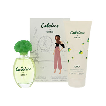Cabotine by Parfums Gres for Women - 2 Piece Set For Women: 3.4 oz EDT Spray, 6.8 oz Perfumed Body Lotion