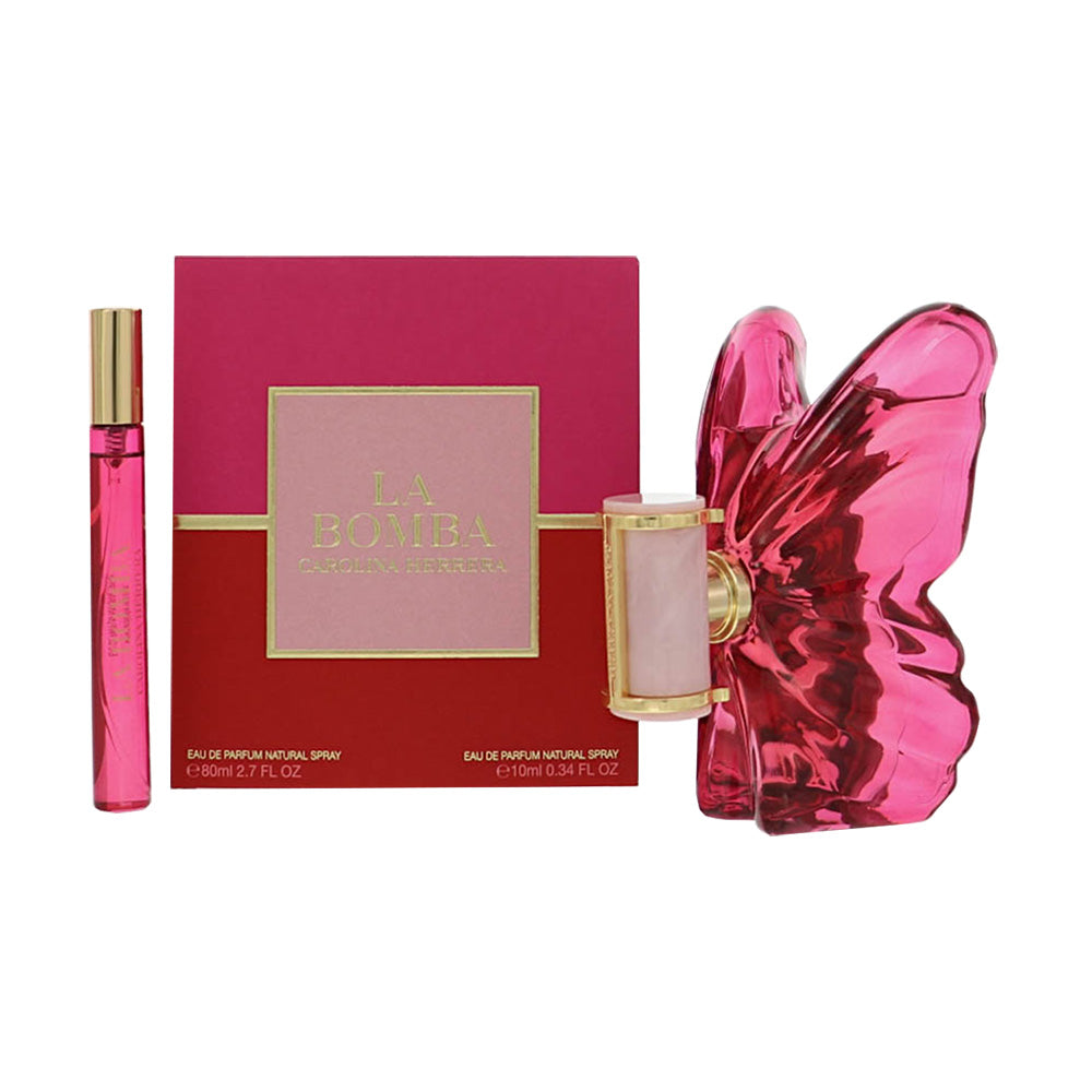 La Bomba by Carolina Herrera for Women - 2 Piece Set For Women: 2.7 oz EDP Spray, 0.34 oz EDP Spray