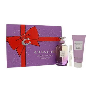 Coach Dreams Moonlight by Coach for Women - 3 Piece Set For Women: 3 oz EDP Spray, 0.25 oz EDP Spray, 3.3 oz Body Lotion