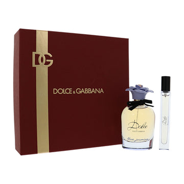 Dolce Blue Jasmine by Dolce And Gabbana for Women - 2 Piece Gift Set For Women - 2.5 oz EDP Spray, 0.33 oz EDP