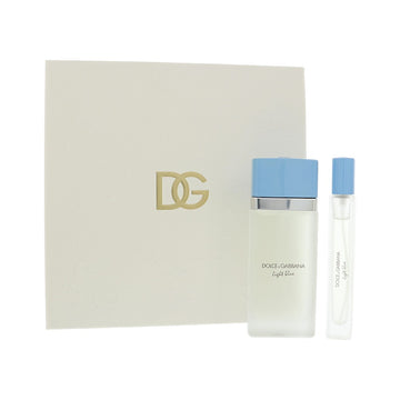 Dandg Light Blue by Dolce And Gabbana for Women - 2 Piece Gift Set For Women - 1.7 oz EDT Spray, 0.33 oz EDT Spray