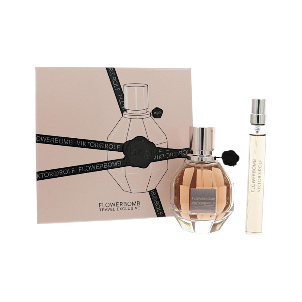 Flowerbomb Travel Exclusive by Viktor And Rolf for Women - 2pc Gift Set- 1.7 oz EDP Spray, 0.34 oz EDP Spray oz
