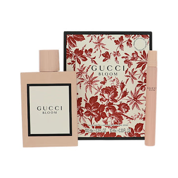 Gucci Bloom by Gucci for Women - 2 Piece Set For Women: 3 oz EDP Spray, 0.33 oz EDP Spray
