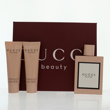 Gucci Bloom by Gucci for Women - 3 Piece Gift Set For Women - 3.3 oz EDP Spray, 1.6 oz Shower Gel, 1.6 oz Body Lotion