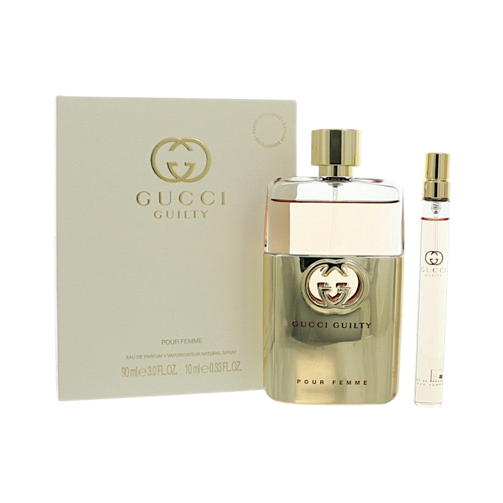 Gucci Guilty by Gucci for Women - 2 Piece Set For Women: 3 oz EDP Spray, 0.33 oz EDP Spray
