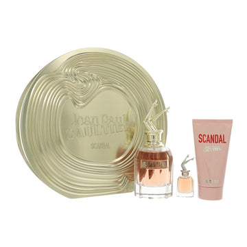 Scandal by Jean Paul Gaultier for Women - 3 Pc Gift Set-2.7 oz EDP Spray,0.2 oz EDP Splash,2.5 oz Body Lotion oz