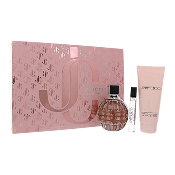 Jimmy Choo by Jimmy Choo for Women - 3 Piece Gift Set - 3.3 oz EDP Spray ,0.25 oz EDP Spray ,3.3 oz Body Lotion