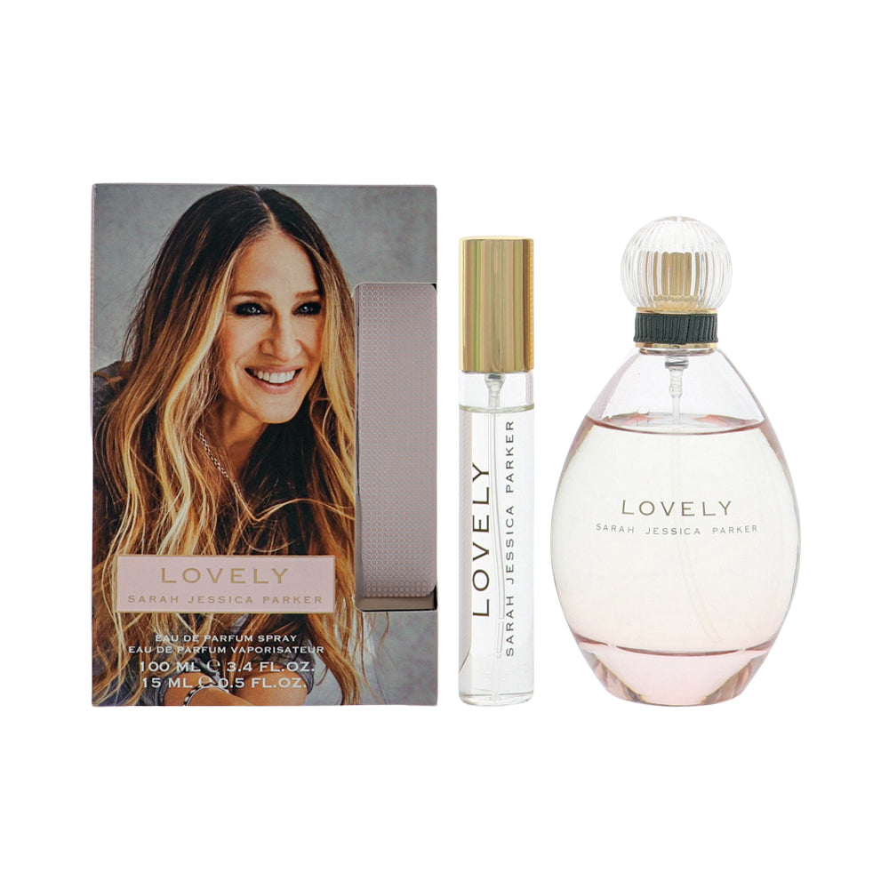 Lovely by Sarah Jessica Parker for Women - 2 Piece Set For Women: 3.4 oz EDP Spray, 0.5 oz EDP Spray