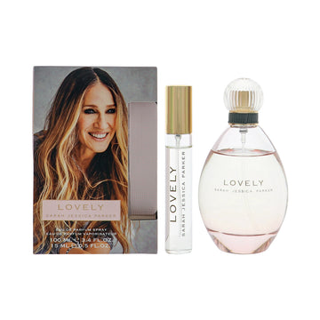 Lovely by Sarah Jessica Parker for Women - 2 Piece Set For Women: 3.4 oz EDP Spray, 0.5 oz EDP Spray