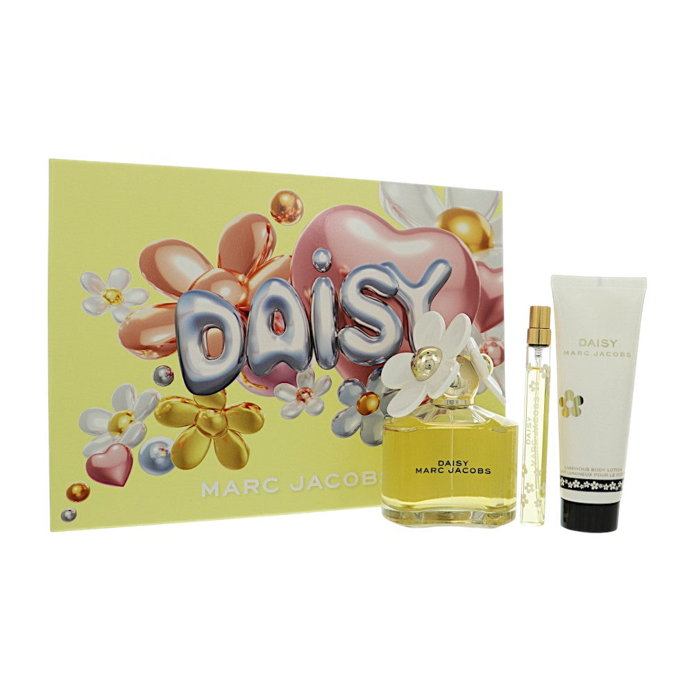 Daisy by Marc Jacobs for Women - 3 Piece Set For Women: 3.3 oz EDT Spray, 0.33 oz EDT Spray, 2.5 oz Body Lotion