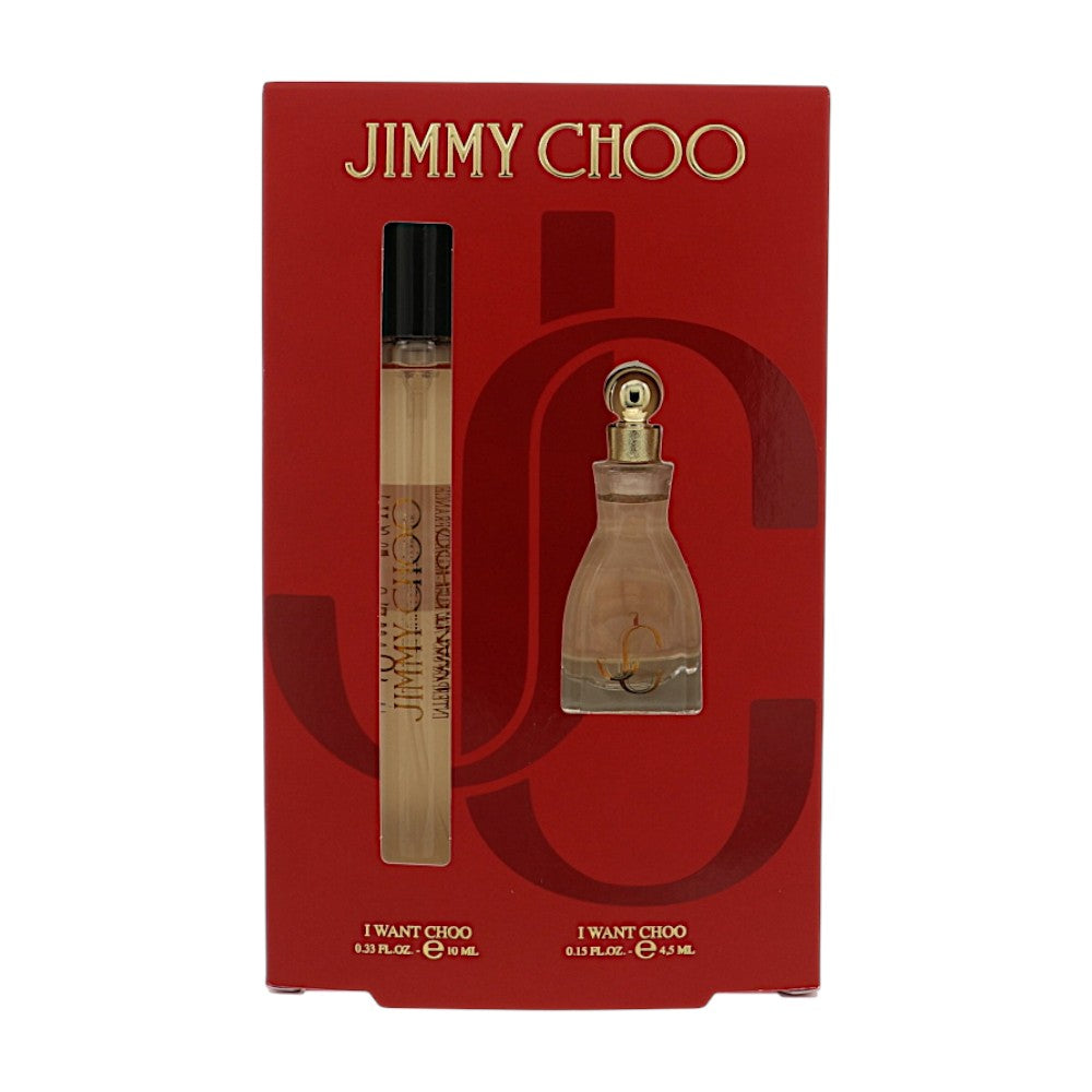 I Want Choo by Jimmy Choo for Women - 2 Piece Gift Set - 0.33 oz EDP Spray ,0.15 oz EDP Splash
