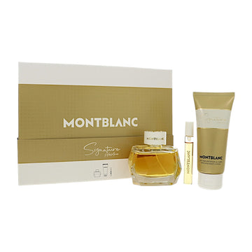 Mont Blanc Signature Absolue by Mont Blanc for Women - 3 Piece Set For Women: 3 oz EDP Spray, 0.25 oz EDP Spray, 3.3 oz Body Lotion