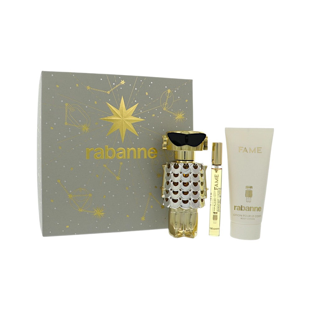 Paco Rabanne Fame by Paco Rabanne for Women - 3 Piece Set For Women: 2.7 oz EDP Spray, 0.34 oz EDP Spray, 3.4 oz Body Lotion