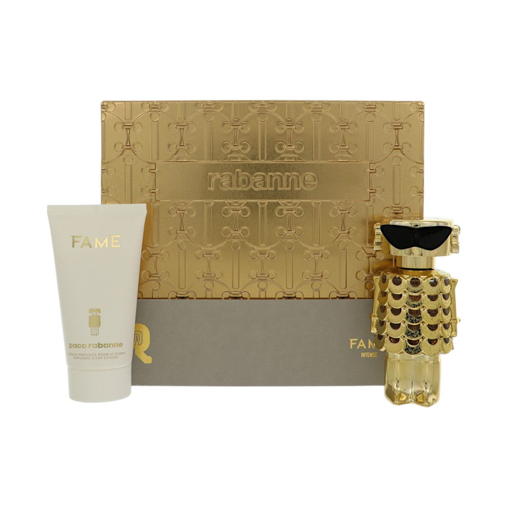 Fame Intense by Paco Rabanne for Women - 2 Piece Set For Women: 1.7 oz EDP Spray, 2.5 oz Body Lotion