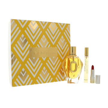 Million Gold For Her by Paco Rabanne for Women - 3 Piece Gift Set For Women - 3.0 oz EDP Spray, 0.33 oz Edp, Lipstick