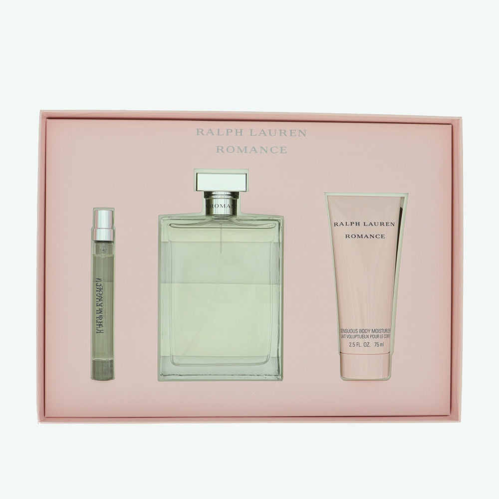 Romance by Ralph Lauren for Women - 3 Piece Gift Set - 5.1 oz EDP Spray