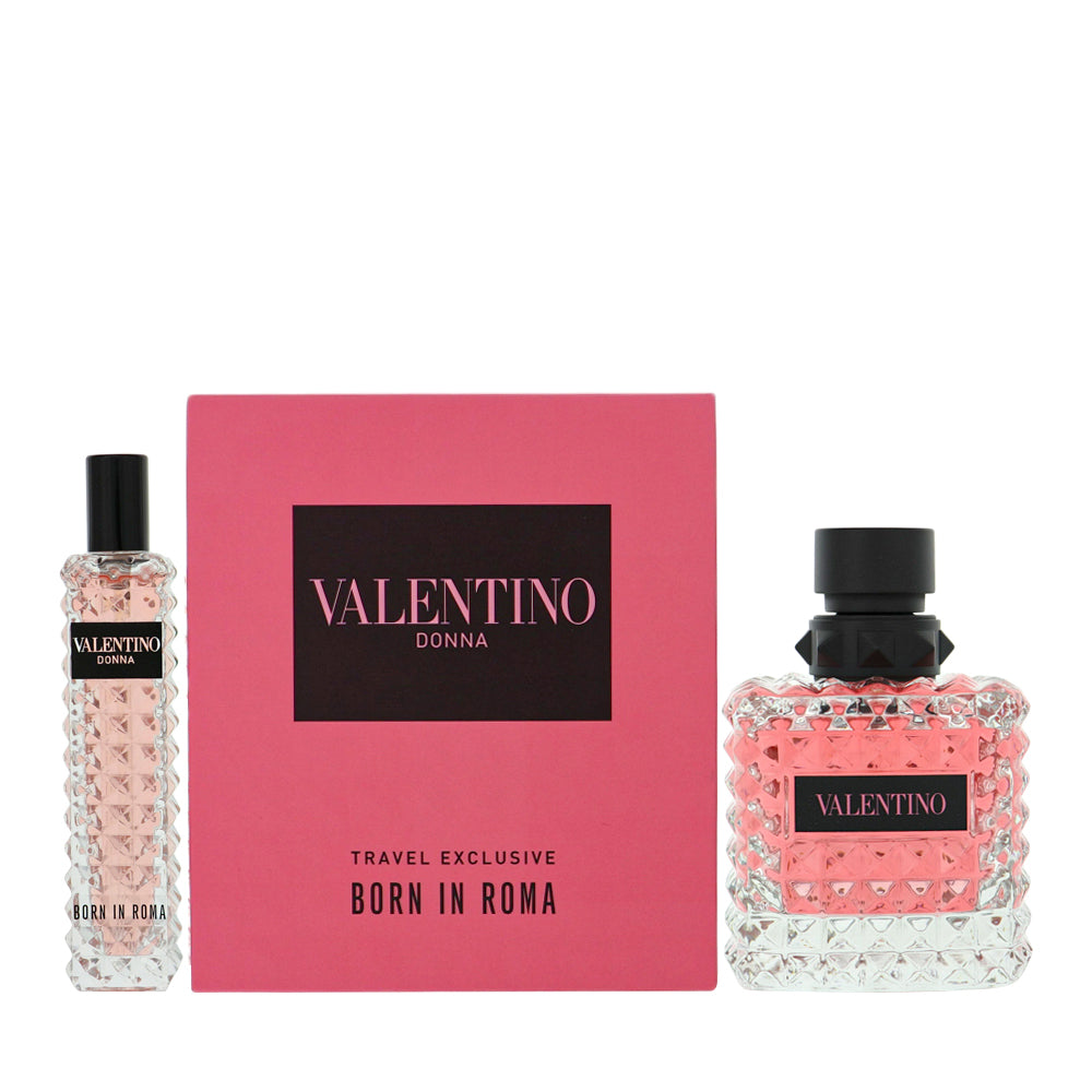 Valentino Born In Roma by Valentino for Women - 2 Piece Set For Women: 3.4 oz EDP Spray, 0.33 oz EDP Spray