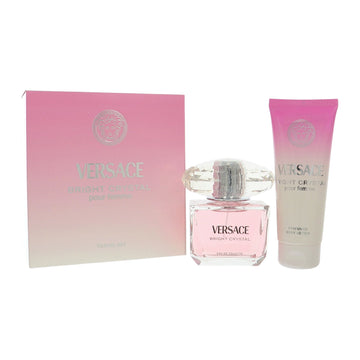 Versace Bright Crystal by Versace for Women - 2 Pc Gift Set-3 oz EDT Spray,3.4 oz Body Lotion oz