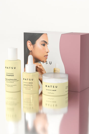 Bonding Mini Set by Matsu for Women - 3 Pc 2.36oz Shampoo, 0.67oz Serum, 1.69oz Mask
