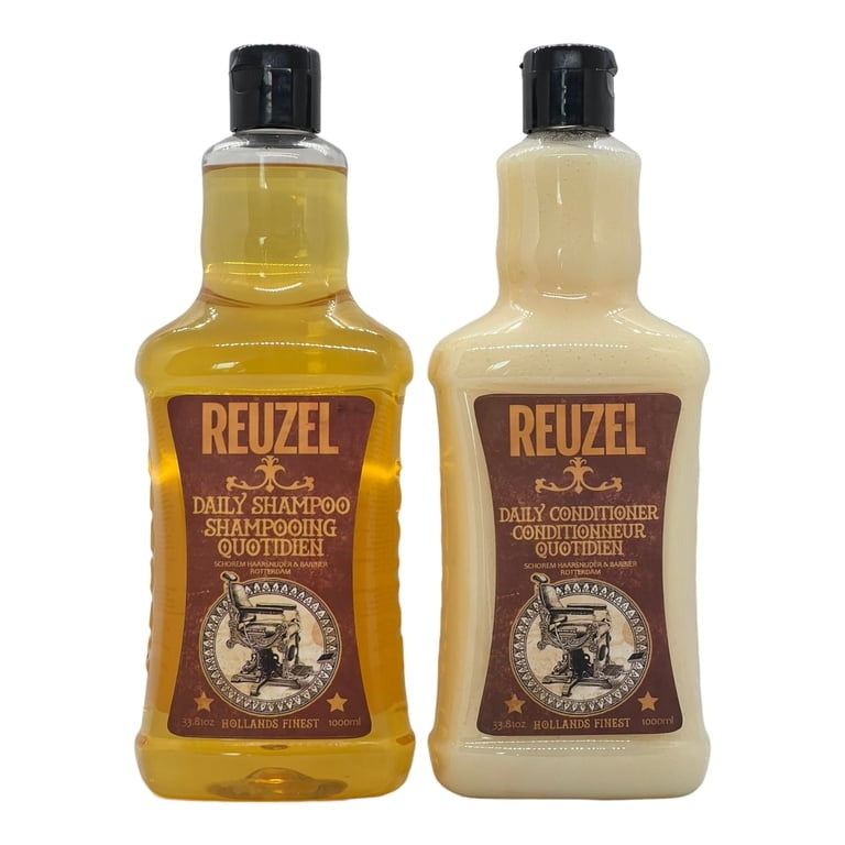 Daily Kit by Reuzel for Men - 2 Pc Kit 3.38 oz Shampoo, 3.38 oz Conditioner