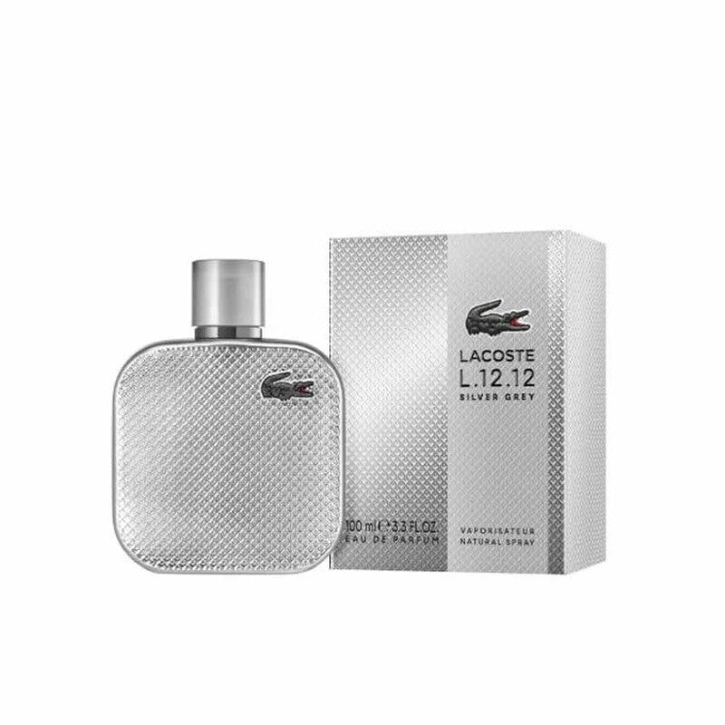 L.12.12 - Silver Grey by Lacoste for Men - 3.3 oz EDP Spray