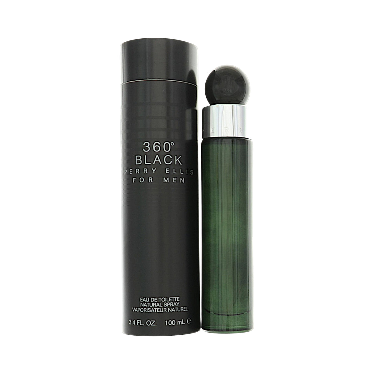 Perry Ellis 360 Black by Perry Ellis for Men - 3.4 oz EDT Spray