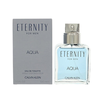 Eternity Aqua by Calvin Klein for Men - 3.3 oz EDT Spray